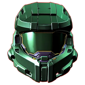 Master Chief Helmet High Detail PNG Xrr PNG