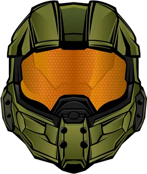 Master Chief Helmet Illustration