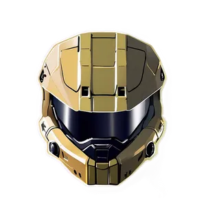 Master Chief Helmet Illustration Png 06132024 PNG image