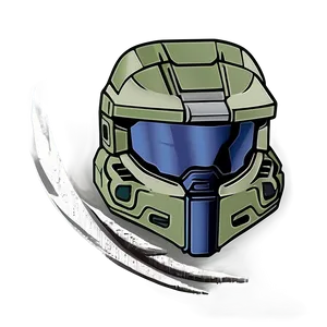 Master Chief Helmet Illustration Png 06132024 PNG image