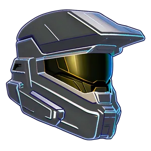 Master Chief Helmet Outline PNG 06132024