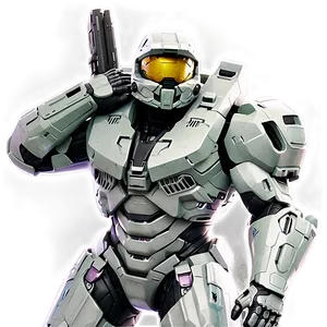 Master Chief Iconic Stance Png 95 PNG image