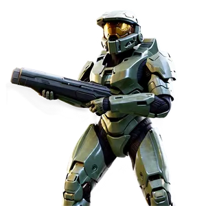 Master Chief In Battle Png 05212024 PNG image