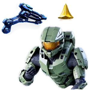 Master Chief In Halo Landscape PNG Pyw18