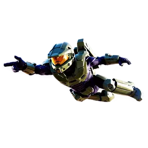 Master Chief Jumping Action Png 40 PNG image