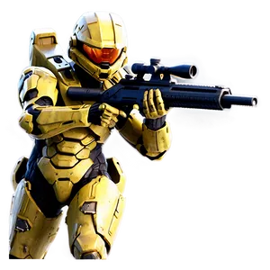 Master Chief Sniper Stance Png Wyh PNG image