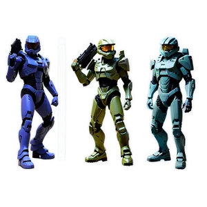 Master Chief Vs. Elite Png 05212024 PNG image