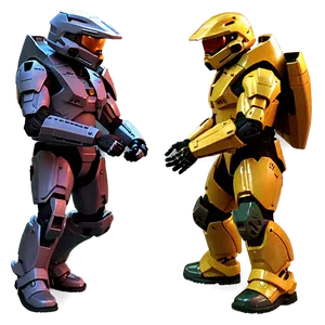 Master Chief Vs. Elite Png Twg PNG image