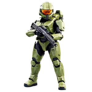 Master Chief With Battle Rifle Png 47 PNG image