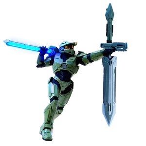 Master Chief With Energy Sword Png 05212024 PNG image