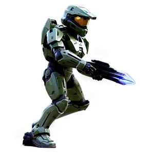 Master Chief With Energy Sword PNG Lun