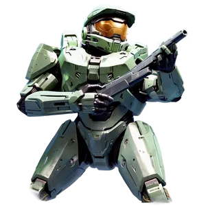Master Chief With Ghost Vehicle PNG 30 PNG