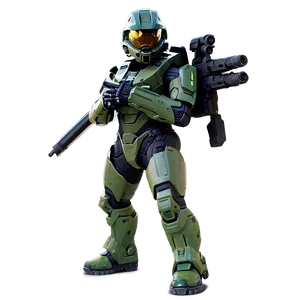 Master Chief With Ghost Vehicle PNG Fdx PNG