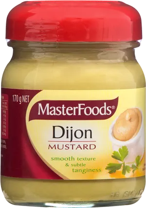 Master Foods Dijon Mustard Jar PNG image