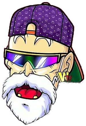 Master_ Roshi_ Stylized_ Portrait
