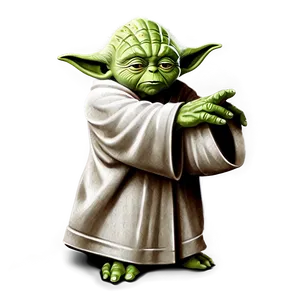 Master Yoda Cartoon PNG 7