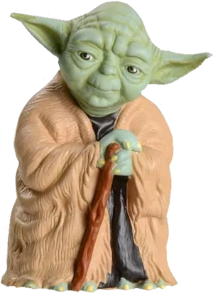 Master Yoda Figure Portrait PNG image