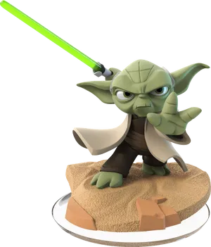 Master Yoda With Lightsaber