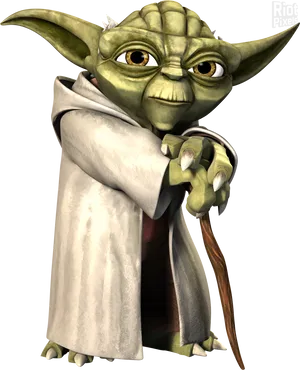 Master Yoda3 D Render