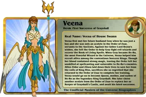 Mastersofthe Universe Veena Card PNG image
