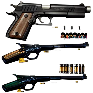 Match Pistol PNG 45