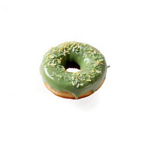Matcha Green Tea Donut PNG Pge