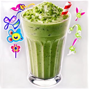 Matcha Milkshake PNG Olf