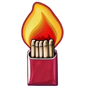 Matchbox Flame Art PNG 12 PNG