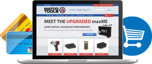 Matco Tools Website Upgrade Promotion PNG image