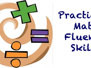 Math Fluency Skills Graphic PNG image