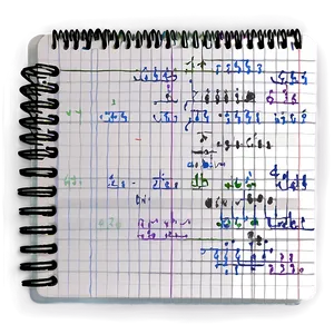 Math Notebook PNG Qnu