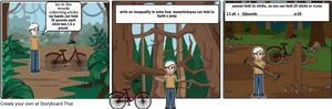 Math Problem Comic Strip Woods Scenario PNG