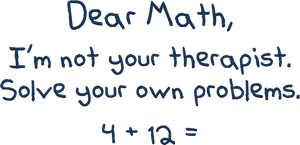 Math Therapy Joke Image PNG image