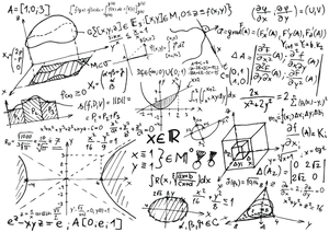 Mathematical Concepts Sketchboard PNG image