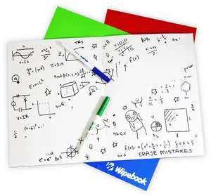 Mathematical Concepts Whiteboard PNG image