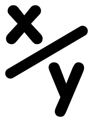 Mathematical Cross Multiplication Symbol PNG