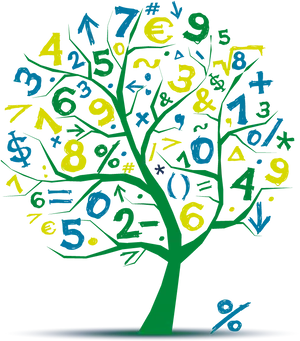 Mathematical Tree Concept Art PNG image