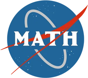 Mathematics Space Theme Logo PNG image