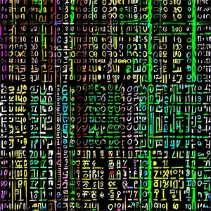 Matrix Code Binary Seamless Pattern Png 38 PNG image