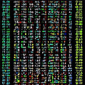 Matrix Code Binary Seamless Pattern PNG Khe PNG