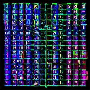 Matrix Code Network Grid PNG Aym4 PNG