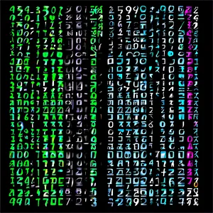 Matrix Code Virtual Text PNG Xyf