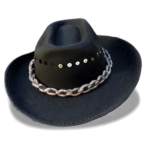 Matte Black Cowboy Hat Png Wbw18 PNG image