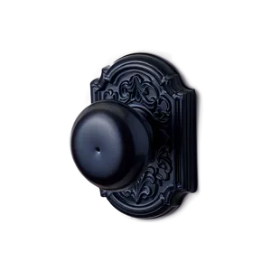 Matte Black Doorknob Png 7 PNG image