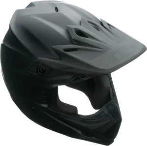 Matte Black Motorcycle Helmet PNG image