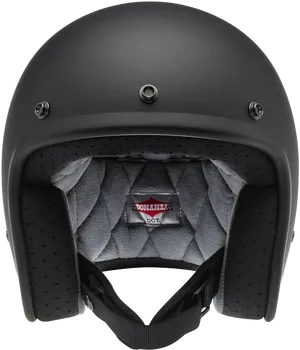 Matte Black Motorcycle Helmet PNG image