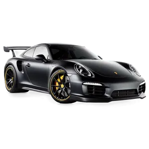 Matte Black Porsche PNG 05062024 PNG