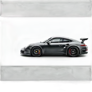 Matte Black Porsche Png 05062024 PNG image
