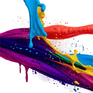 Matte Color Splash PNG 23