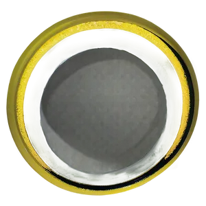 Matte Yellow Circle Visual PNG Utf67